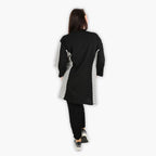  AKH Fashion Jacke in gerundeter Form, aus Viskose, 1288.06933, Schwarz-Weiß, Kariert