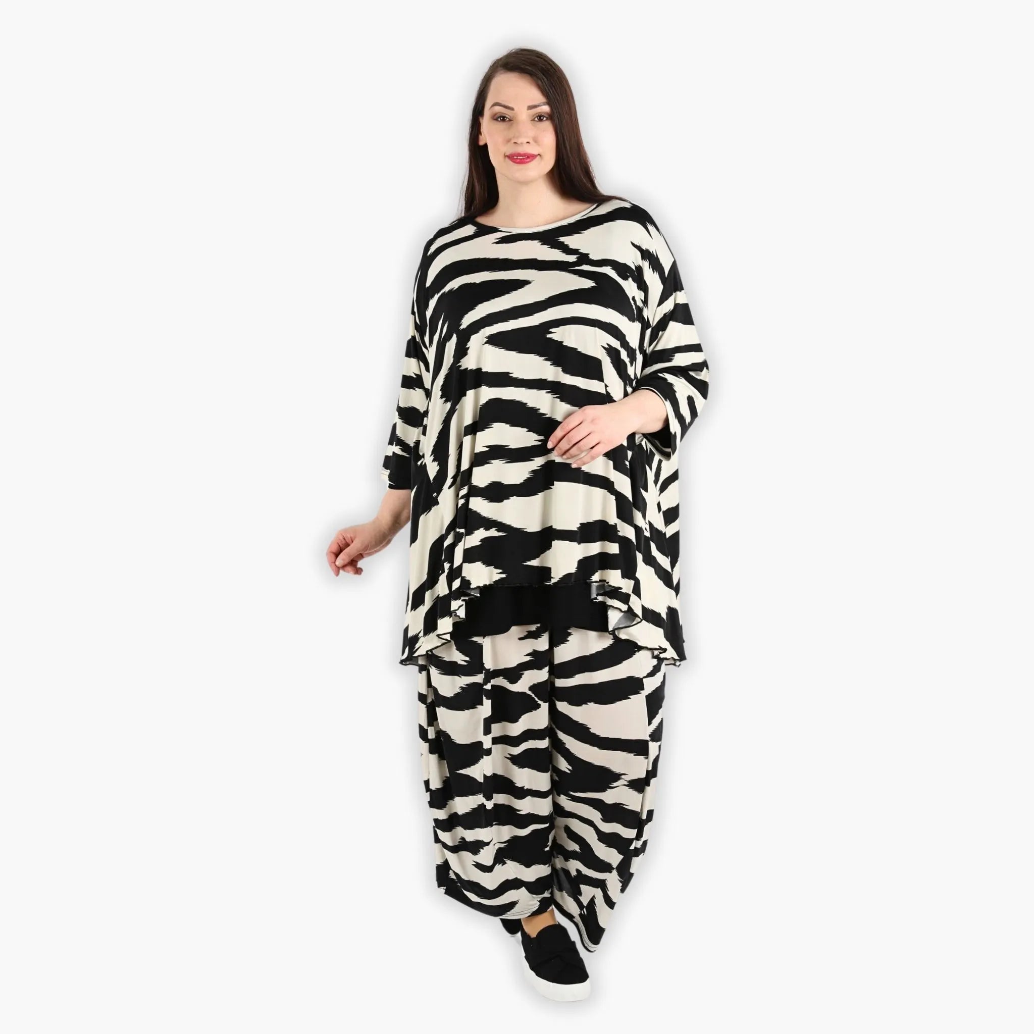 A-Form Shirt von AKH Fashion aus Viskose, ausgefallene, zeitlose Lagenlook Mode