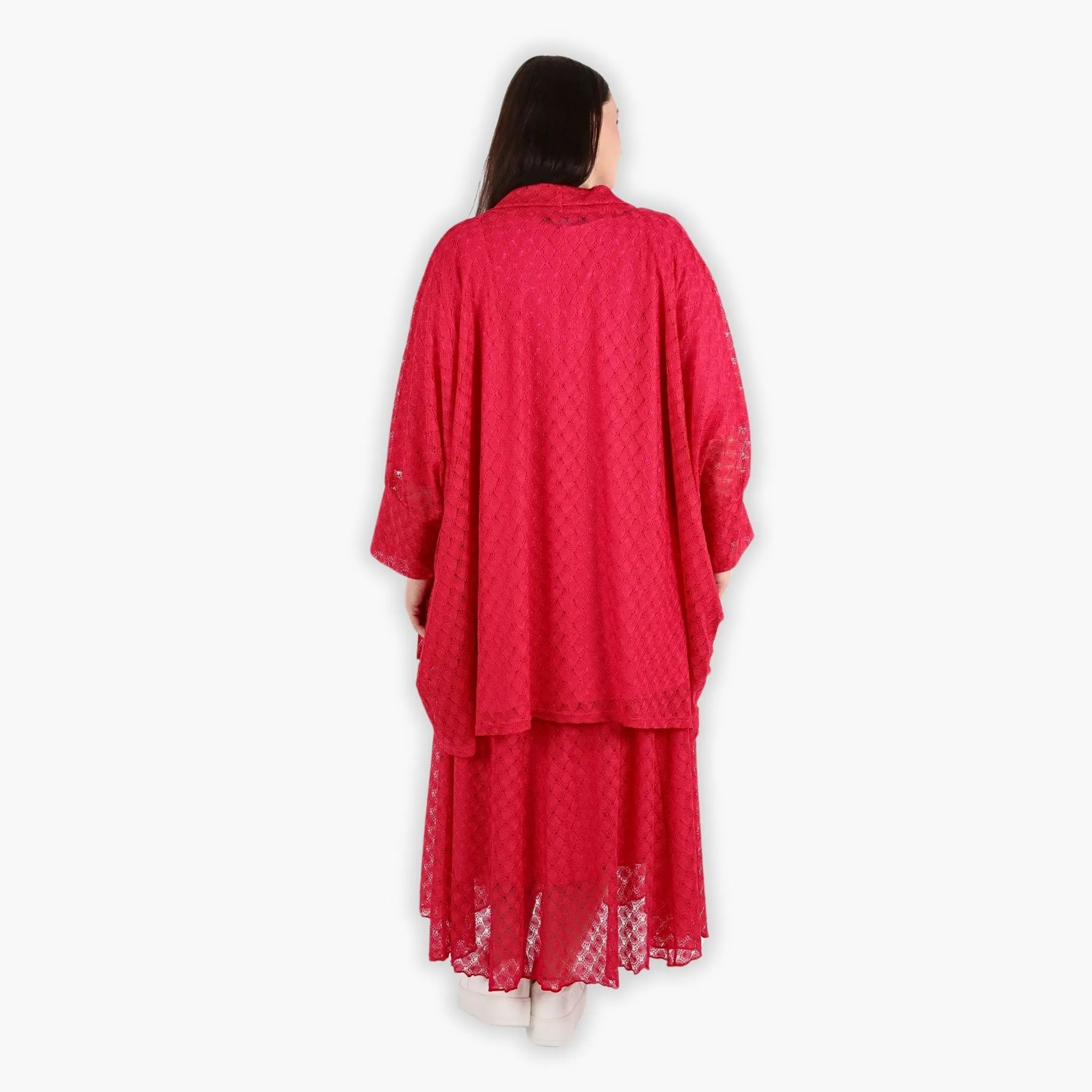  AKH Fashion Jacke in gerader Form, aus Viskose, 1297.06930, Fuchsia, Netz, Schick, Modern