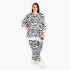  A-Form Bigshirt von AKH Fashion aus Viskose, 1301.00593, Schwarz-Weiß, Schick, Modern, Bequem