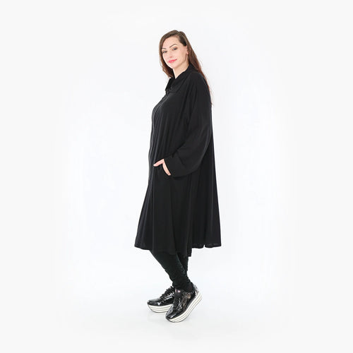  A-Form Bluse von AKH Fashion aus Viskose, 1380.06606, Schwarz, Schick, Modern, Bequem