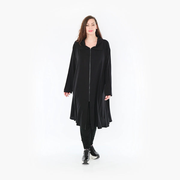  A-Form Bluse von AKH Fashion aus Viskose, 1380.06606, Schwarz, Schick, Modern, Bequem