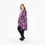  AKH Fashion Shirt in gerader Form, aus Viskose, 1381.06886, Fuchsia, Grafik, Schick