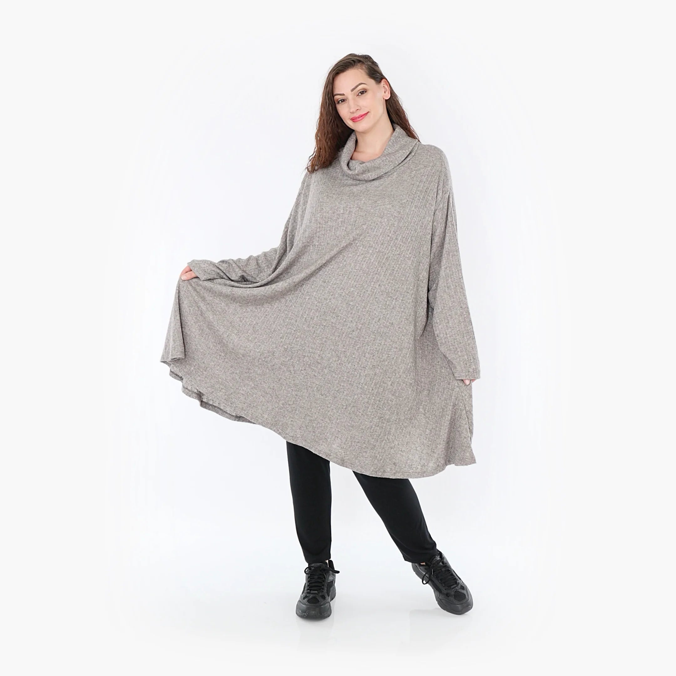 A-Form Shirt von AKH Fashion aus Polyurethan, ausgefallene, zeitlose Lagenlook Mode