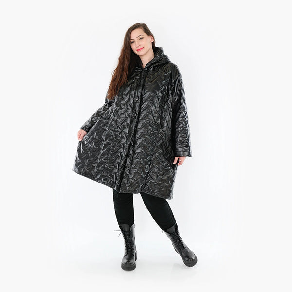  Ballonjacke von AKH Fashion aus Polyester, 1387.06660, Schwarz, Grafik, Schick, Modern