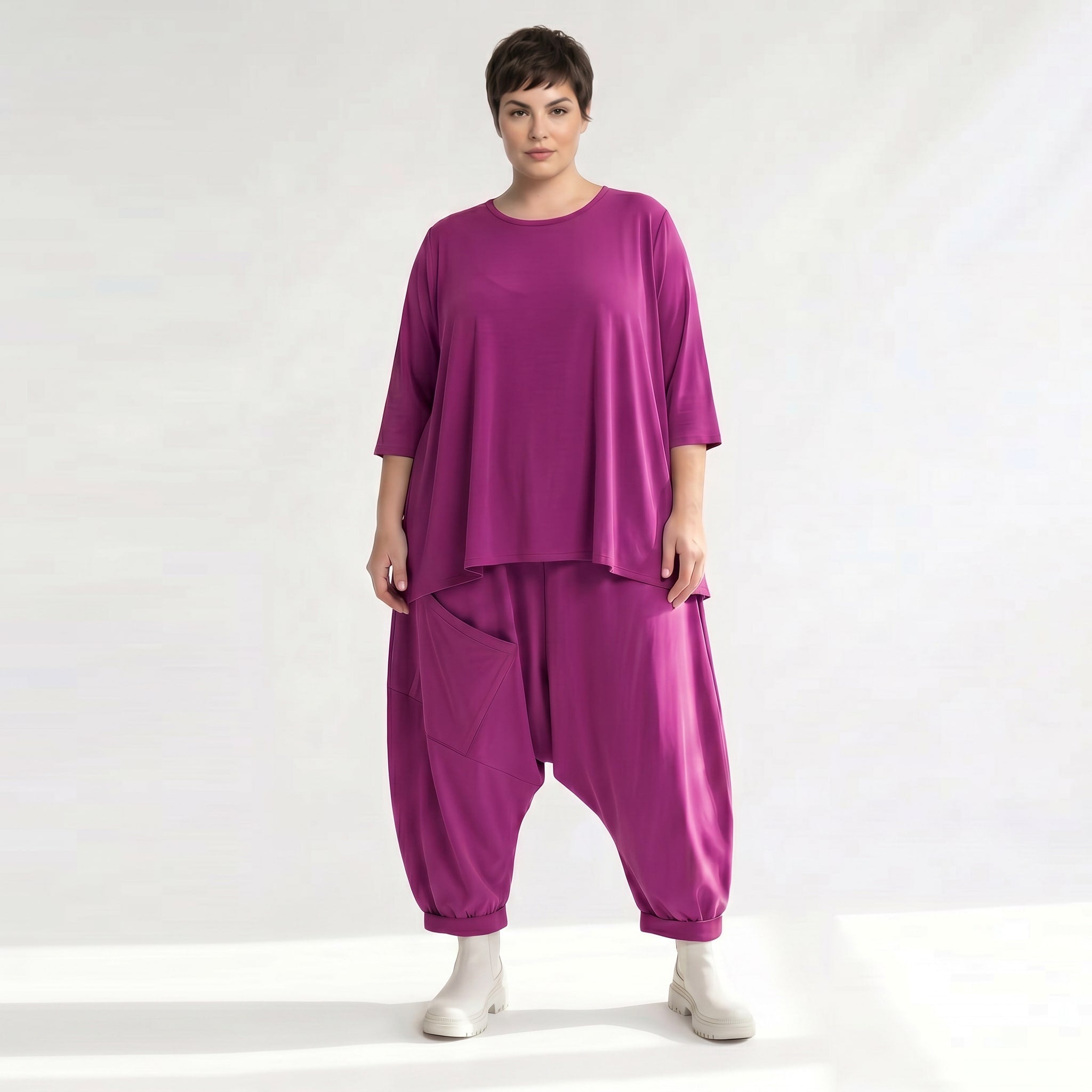 Haremshose von AKH Fashion aus Materialmix, ausgefallene, zeitlose Lagenlook Mode