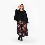  Marlene Hose von AKH Fashion aus Viskose, 1491.07070, Schwarz/Fuchsia/Multi, Blumen