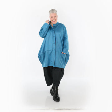  Ballonjacke von AKH Fashion aus Polyester, 1520.07094, Petrol, Ausgefallen, Zeitlos