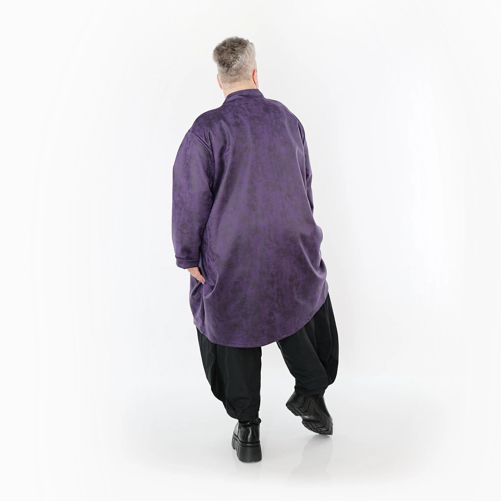  Ballonjacke von AKH Fashion aus Polyester, 1520.07094, Violett, Ausgefallen, Zeitlos