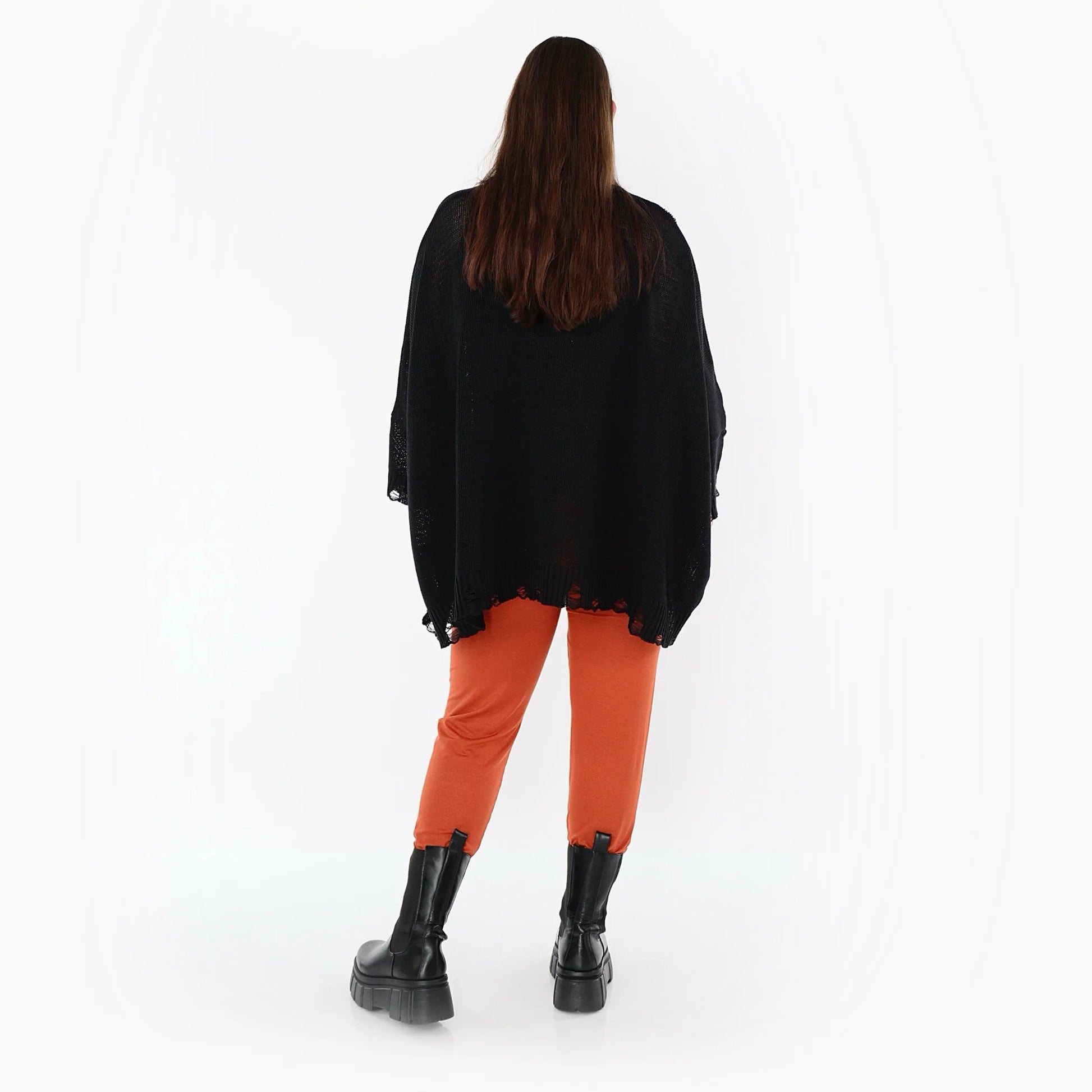  AKH Fashion Leggings in gerader Form, aus Viskose, 1531.0P100, Rost, Ausgefallen, Zeitlos