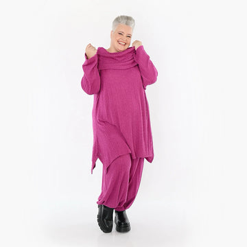  Ballonhose von AKH Fashion aus Materialmix, 1532.05920, Fuchsia, Wellen, Ausgefallen