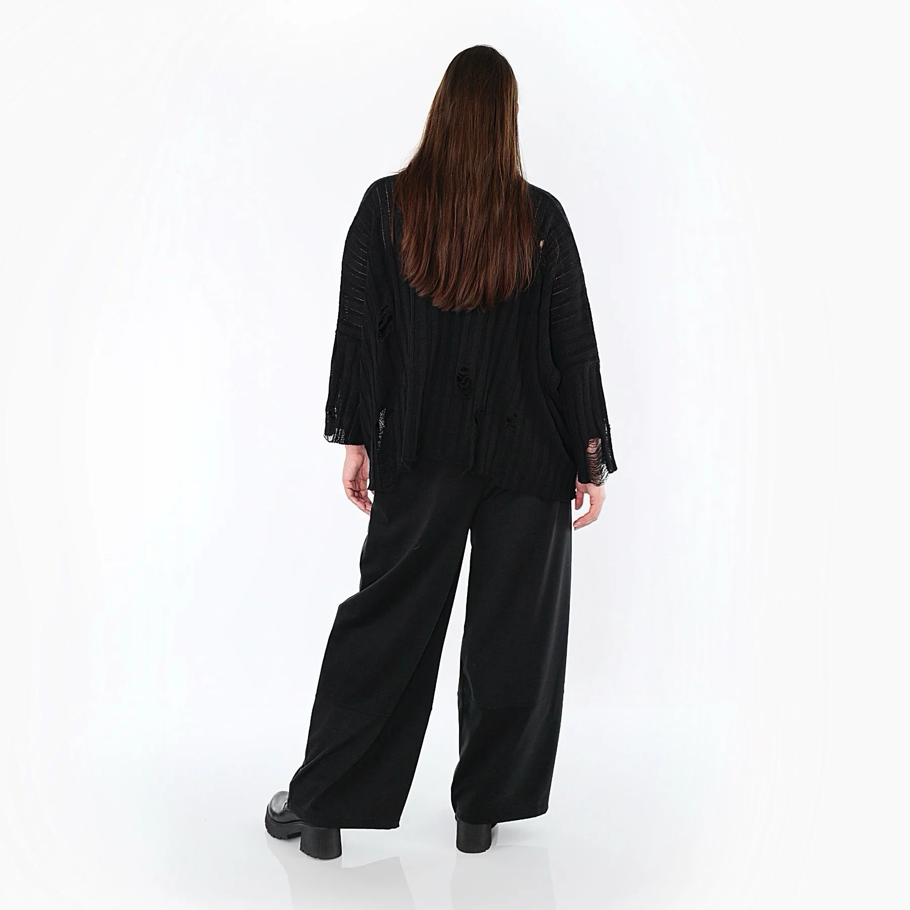  Marlene Hose von AKH Fashion aus Materialmix, 1536.00122, Schwarz, Ausgefallen, Zeitlos