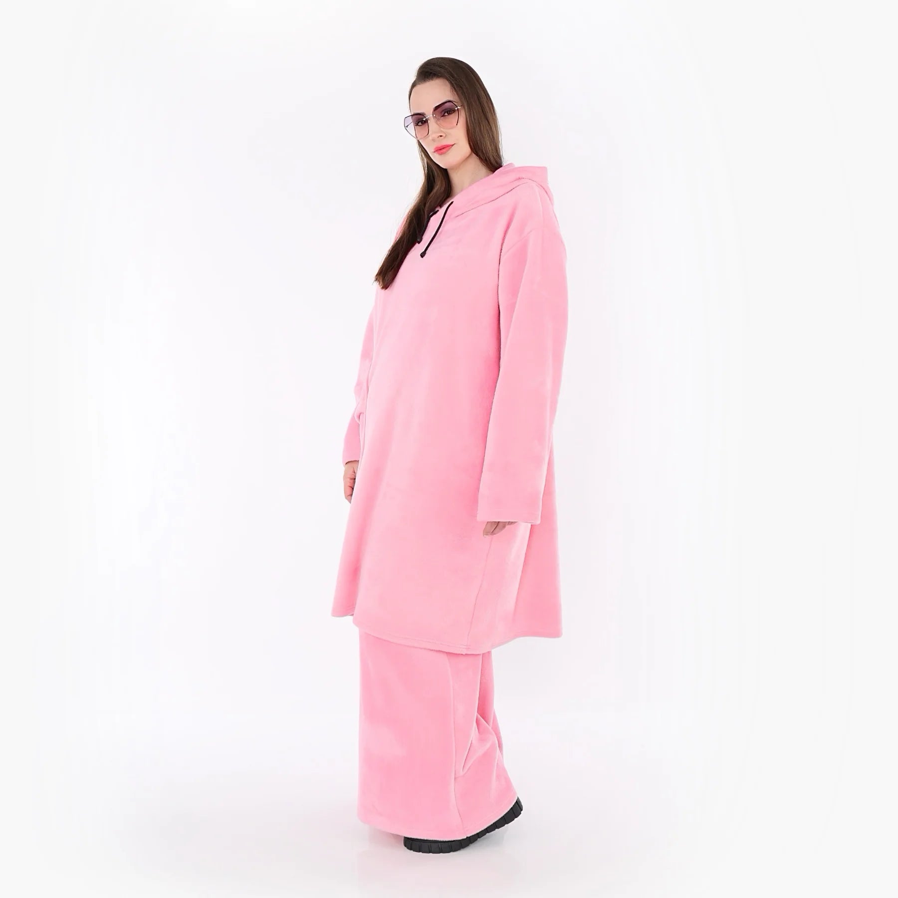  A-Form Kleid von AKH Fashion aus Baumwolle, 1547.06989, Pink, Ausgefallen, Zeitlos, Schick