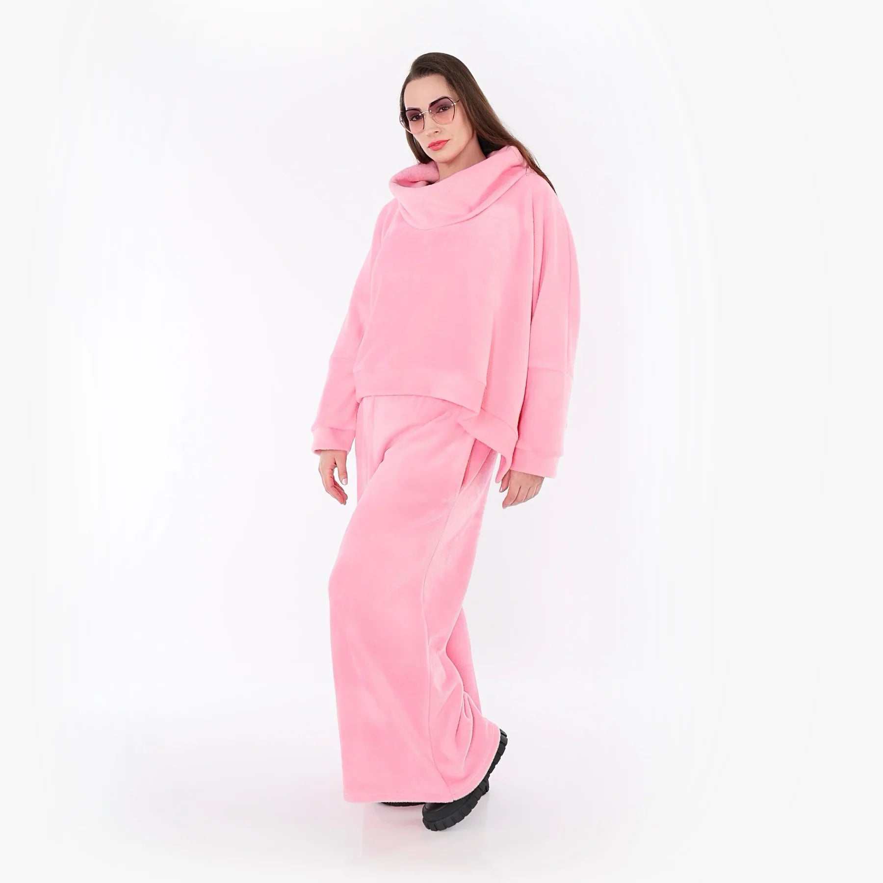  AKH Fashion Überwurf in kastiger Form, aus Baumwolle, 1547.7011R, Pink, Ausgefallen