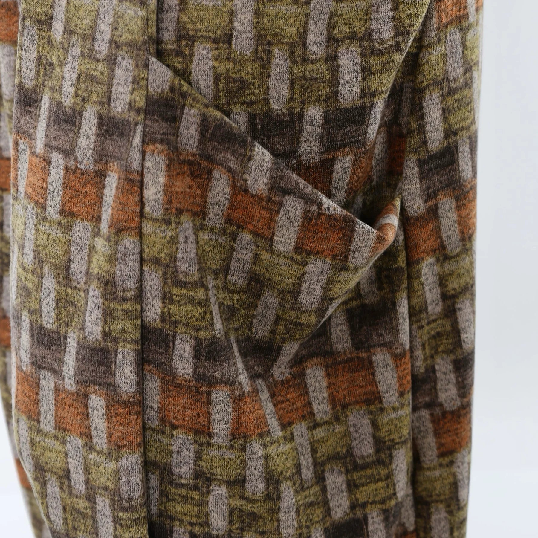  Ballonhose von AKH Fashion aus Materialmix, 1550.08069, Grau/Orange/Grün, Blockstreifen