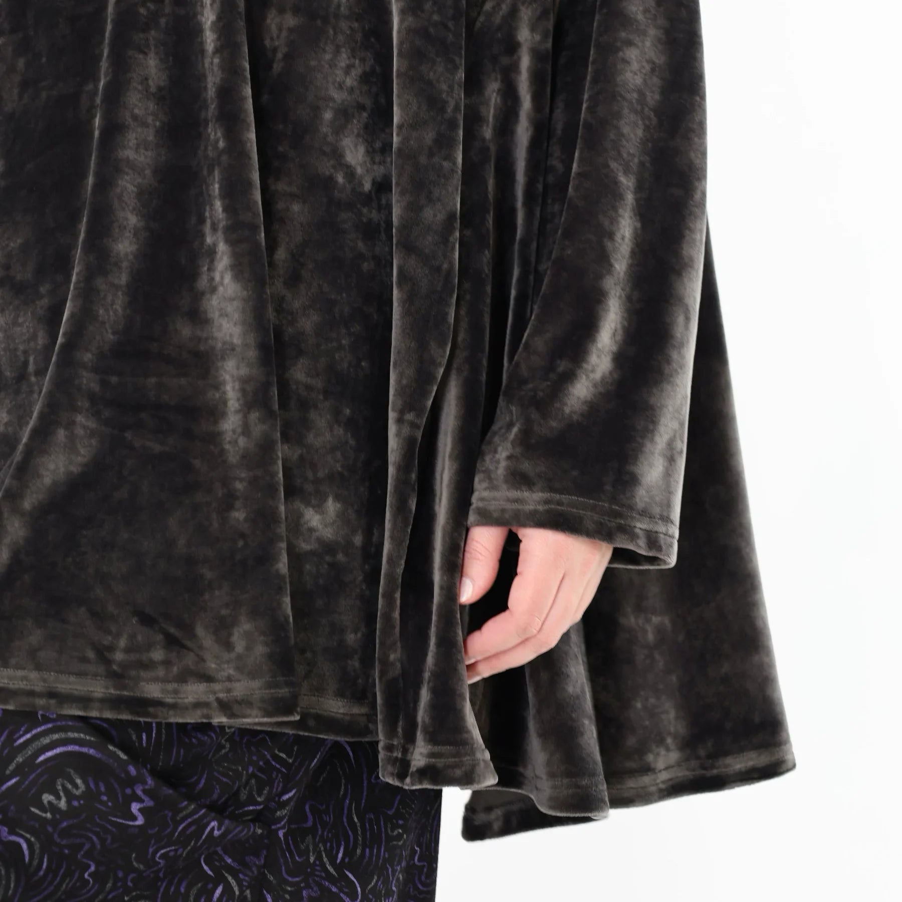  A-Form Bigshirt von AKH Fashion aus Materialmix, 1555.0593R, Anthrazit, Ausgefallen, Zeitlos