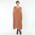 Ballonkleid von AKH Fashion aus Viskose, 1576.02288, Mauve, Ausgefallen, Zeitlos, Schick