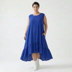 A-Form Kleid von AKH Fashion aus Viskose, 1576.07023, Royalblau, Ausgefallen, Zeitlos