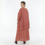 A-Form Rock von AKH Fashion aus Viskose, 1576.07186, Mauve, Ausgefallen, Zeitlos, Schick
