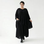 A-Form Rock von AKH Fashion aus Viskose, 1576.07186, Schwarz, Ausgefallen, Zeitlos, Schick
