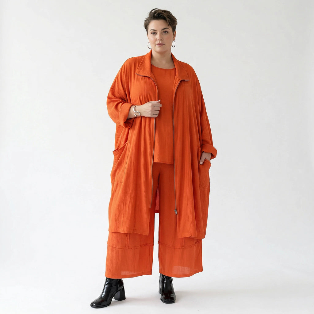 Ballonhose von AKH Fashion aus Viskose, 1576.07189, Orange, Ausgefallen, Zeitlos, Schick