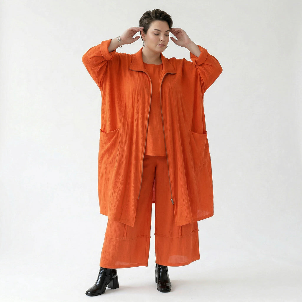 Ballonhose von AKH Fashion aus Viskose, 1576.07189, Orange, Ausgefallen, Zeitlos, Schick