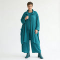Ballonhose von AKH Fashion aus Viskose, 1576.07189, Petrol, Ausgefallen, Zeitlos, Schick