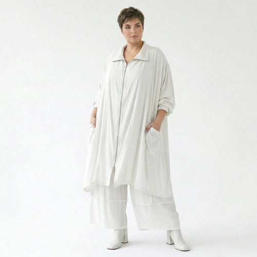 Ballonhose von AKH Fashion aus Viskose, 1576.07189, Weiß, Ausgefallen, Zeitlos, Schick