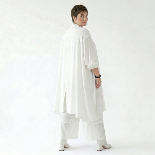 Ballonhose von AKH Fashion aus Viskose, 1576.07189, Weiß, Ausgefallen, Zeitlos, Schick
