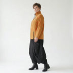 Luftige Oversize Jacke im Lagenlook aus Baumwolle und Viskose mit Blockstreifen, Orange/Apfelgrün