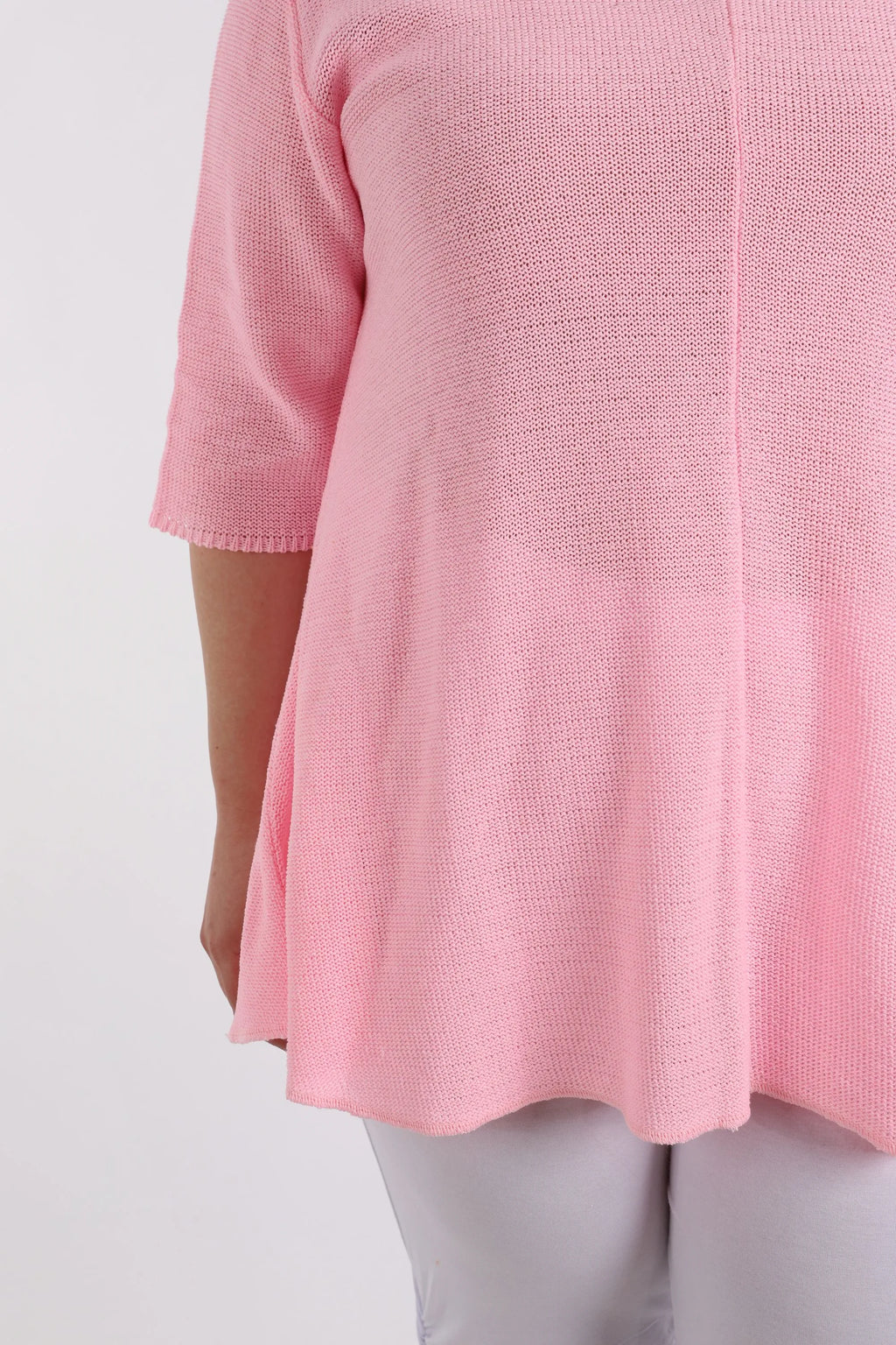  AKH Fashion Shirt in Glocken-Form, aus Baumwolle, 1110.01892, Rosa, Schick, Modern, Bequem