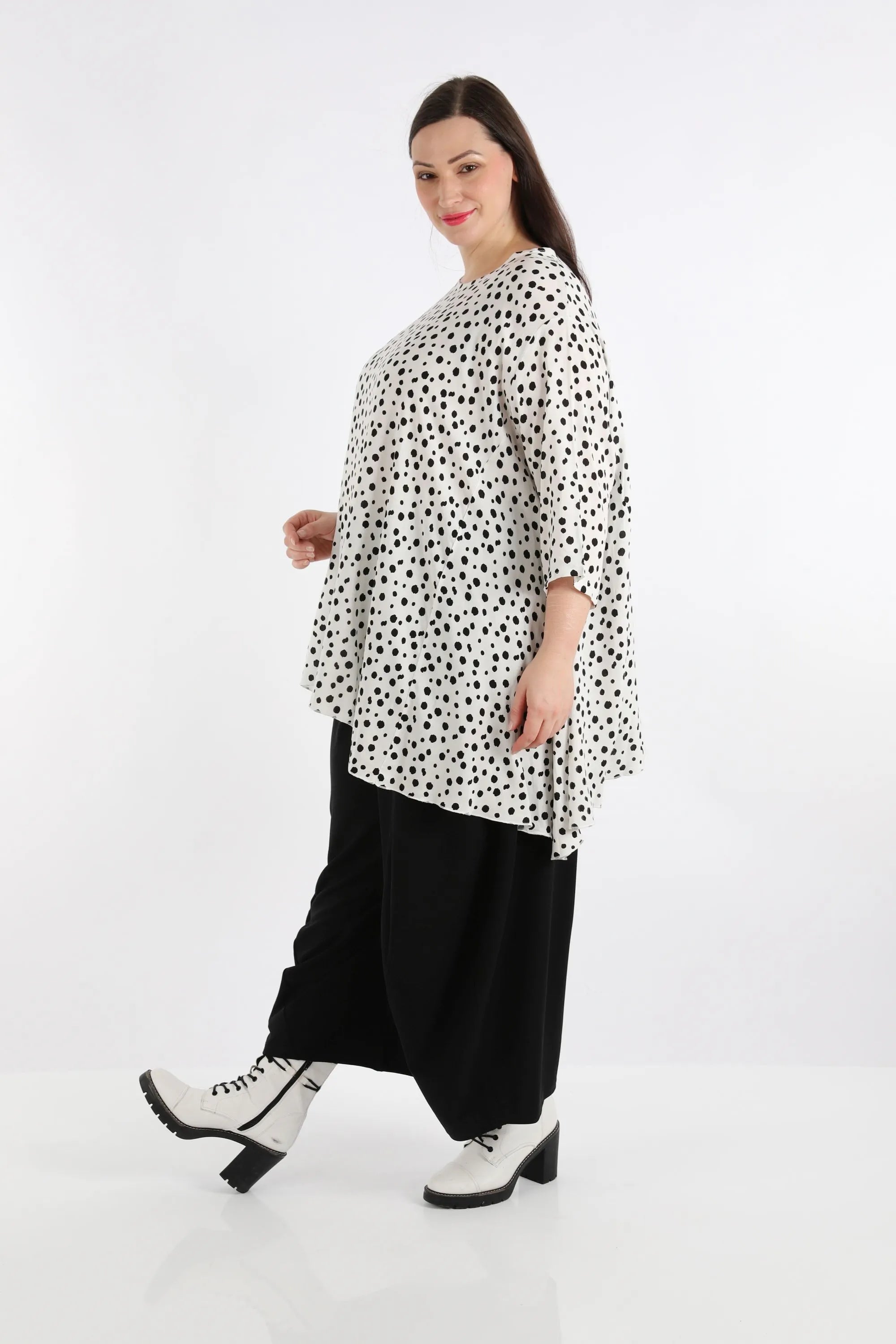 A-Form Shirt von AKH Fashion aus Viskose, ausgefallene, zeitlose Lagenlook Mode