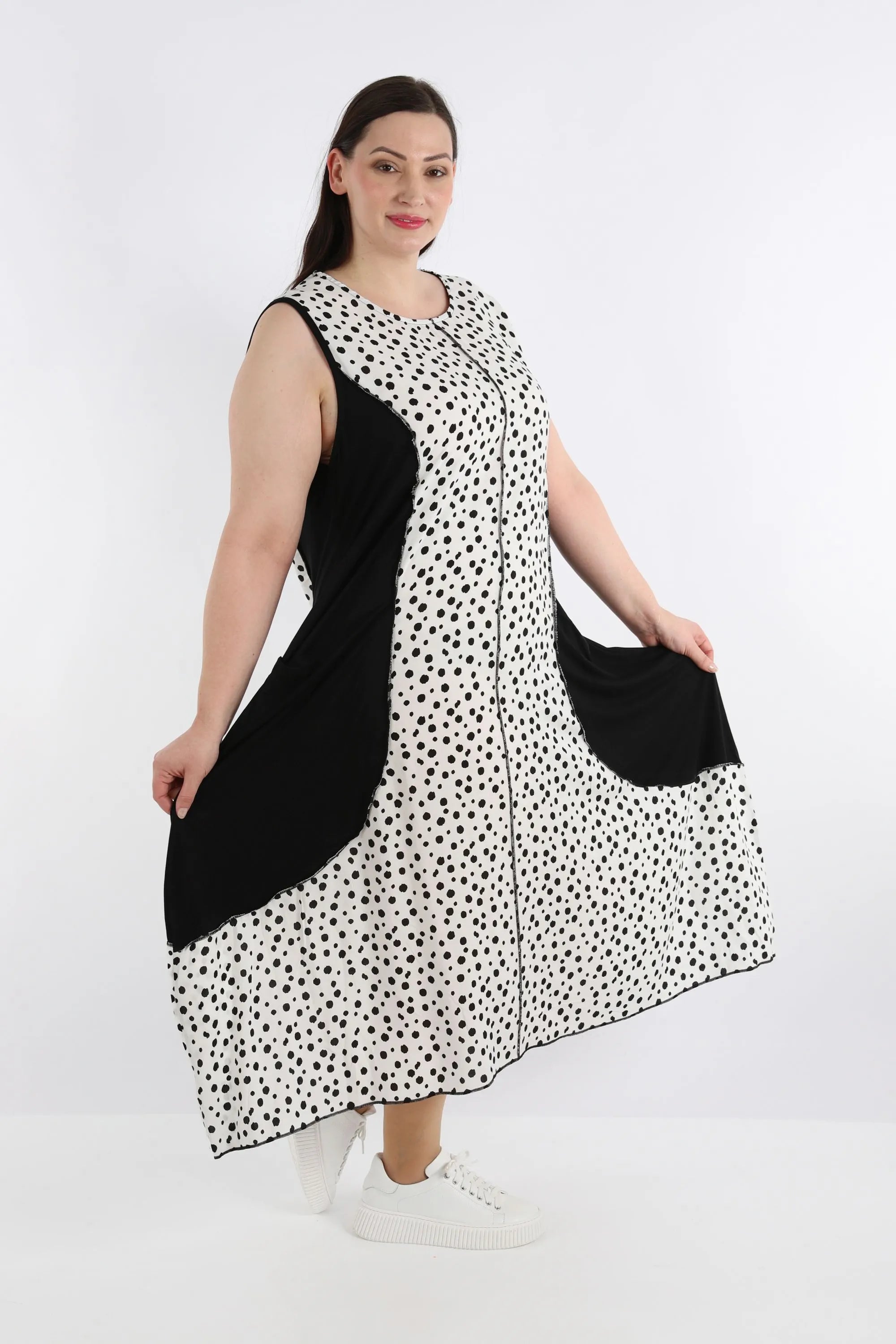 Ballonkleid von AKH Fashion aus Viskose, ausgefallene, zeitlose Lagenlook Mode