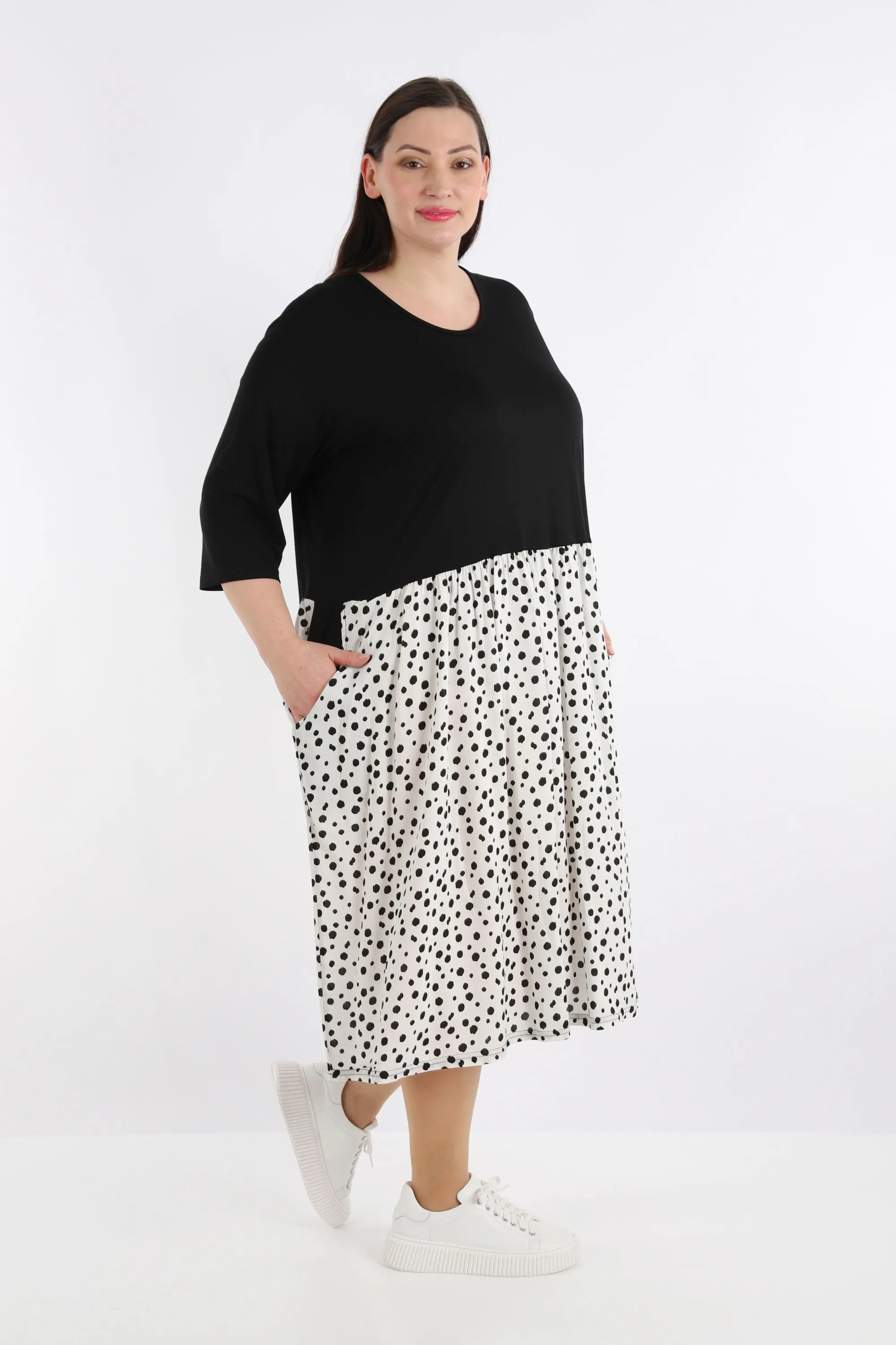 A-Form Kleid von AKH Fashion aus Viskose, ausgefallene, zeitlose Lagenlook Mode