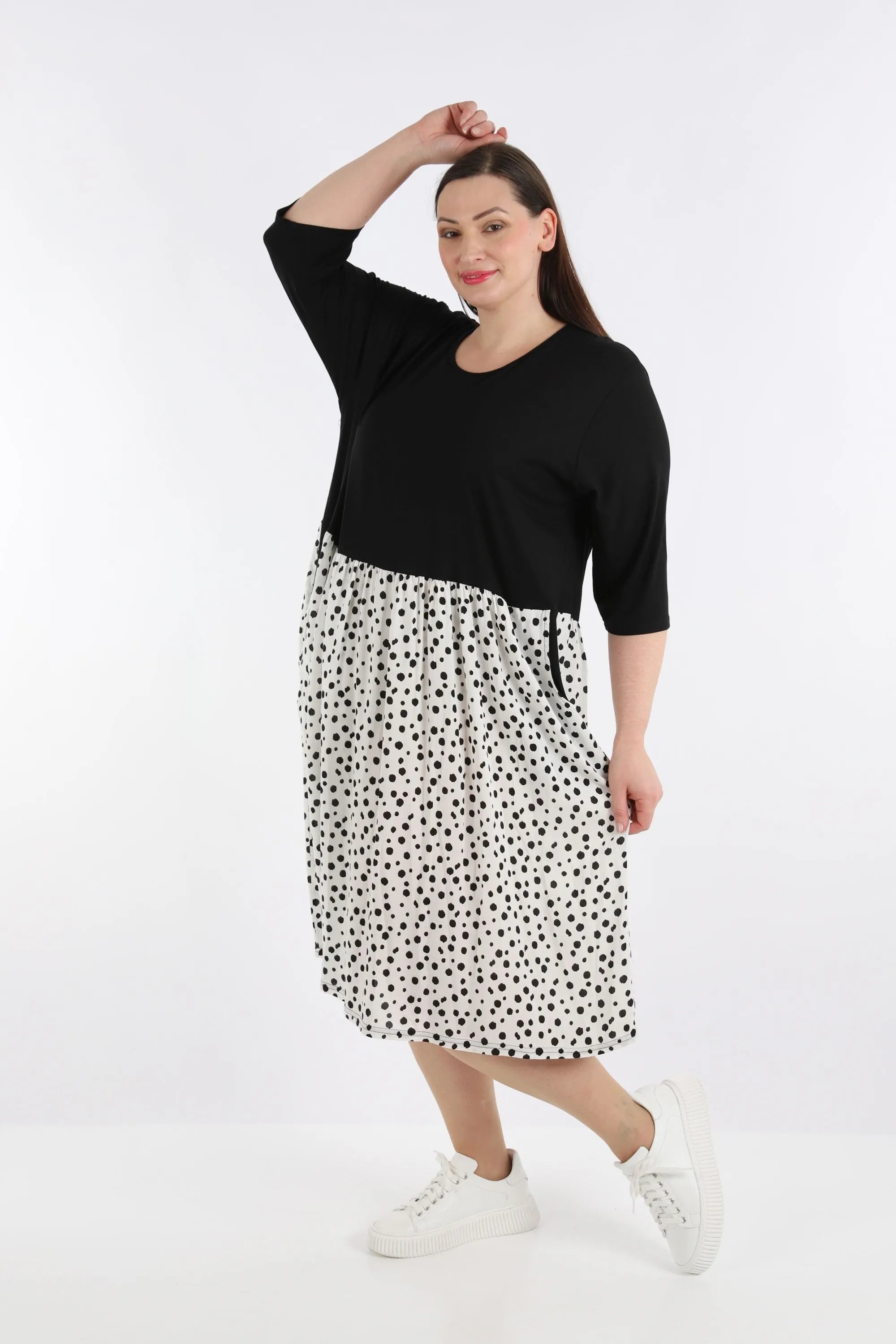 A-Form Kleid von AKH Fashion aus Viskose, ausgefallene, zeitlose Lagenlook Mode