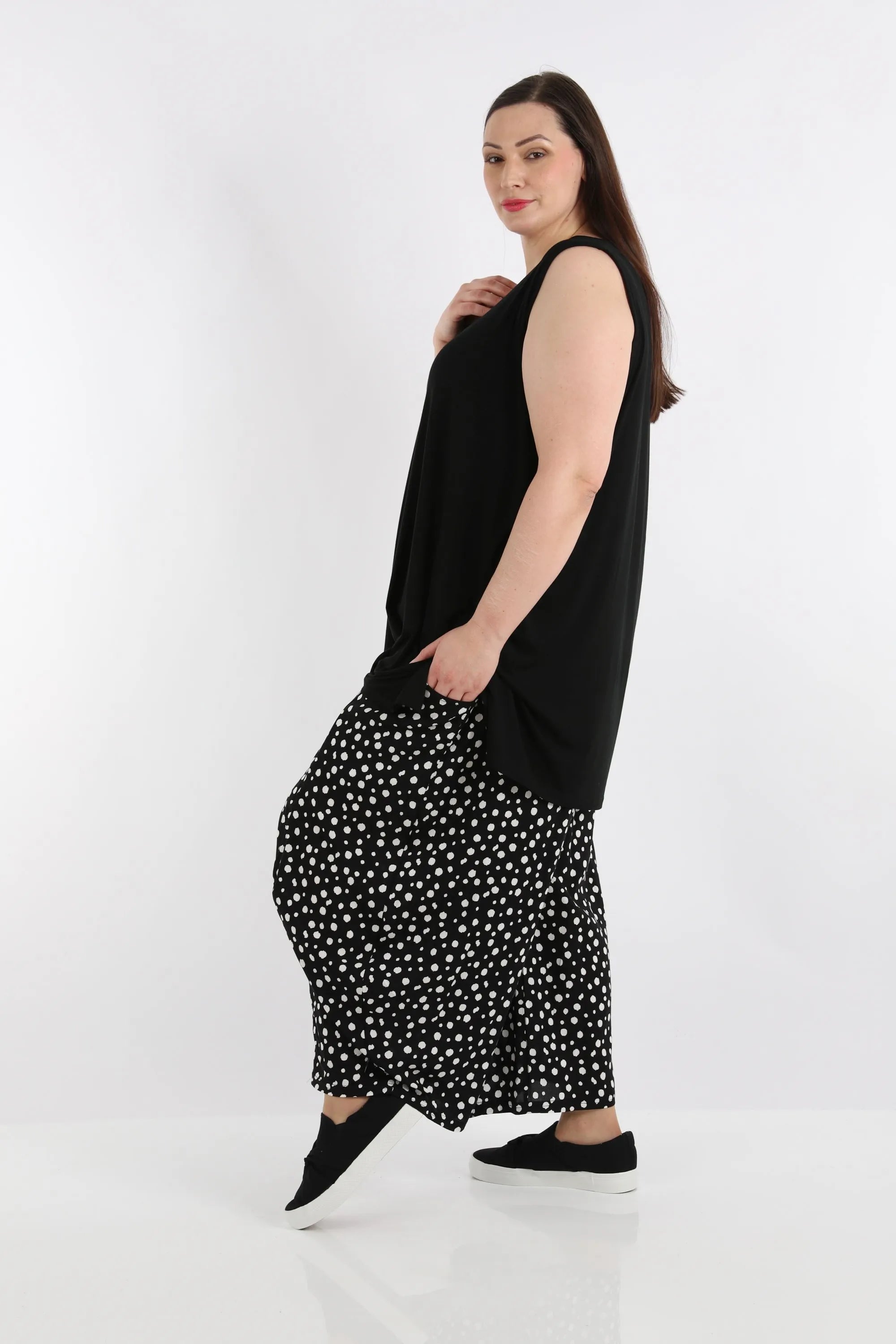 Ballonhose von AKH Fashion aus Viskose, ausgefallene, zeitlose Lagenlook Mode