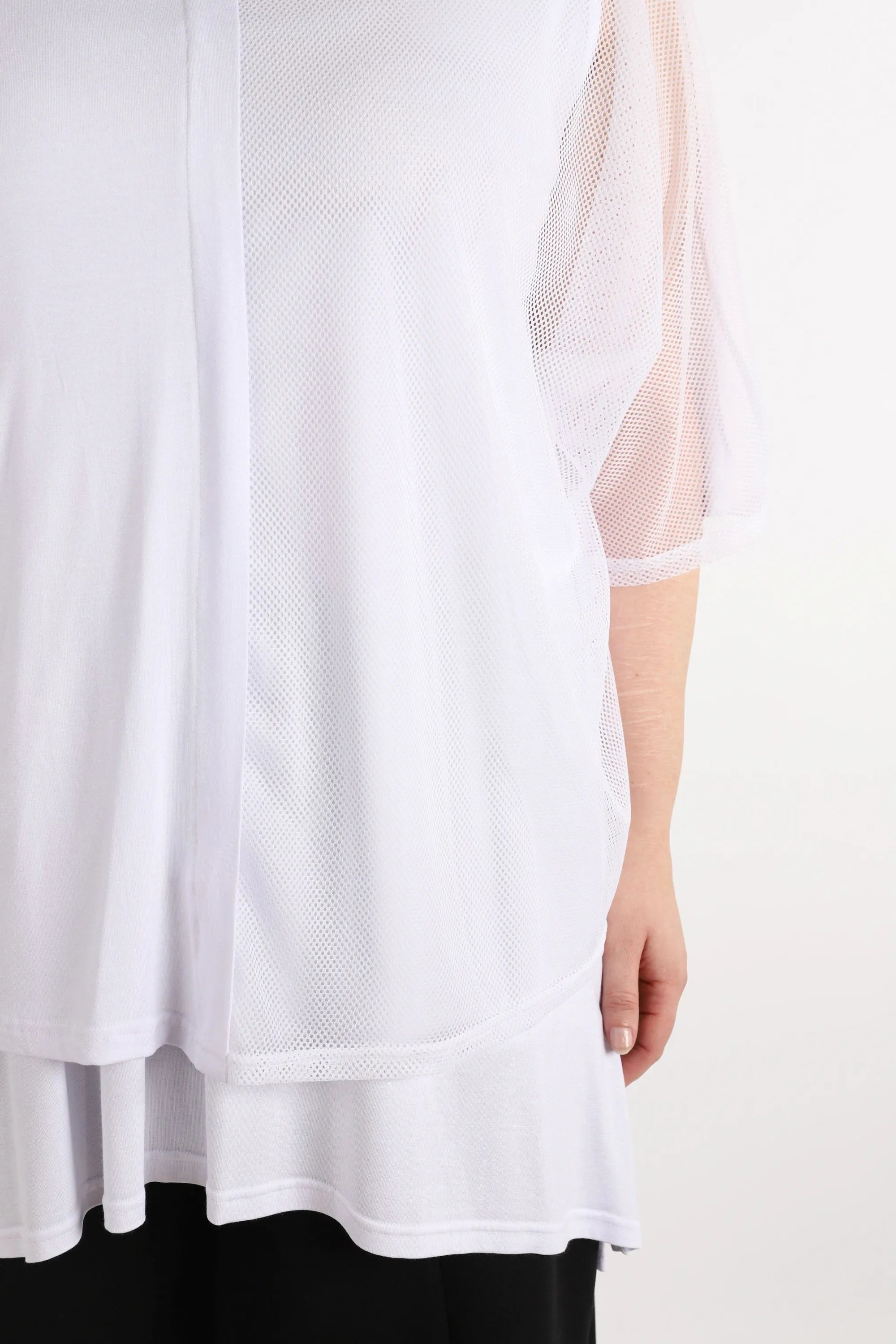  AKH Fashion Bigshirt in kastiger Form, aus Viskose, 1274.06922, Weiß, Schick, Modern, Bequem