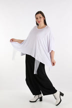 AKH Fashion Bigshirt in kastiger Form, aus Viskose, 1274.06924, Weiß, Schick, Modern, Bequem