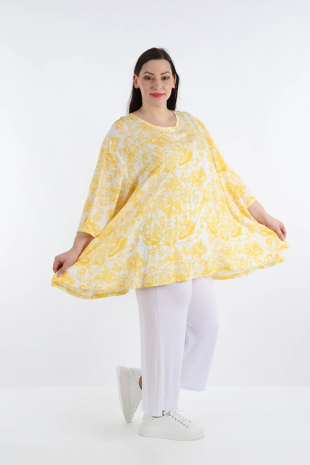 A-Form Shirt von AKH Fashion aus Viskose, ausgefallene, zeitlose Lagenlook Mode