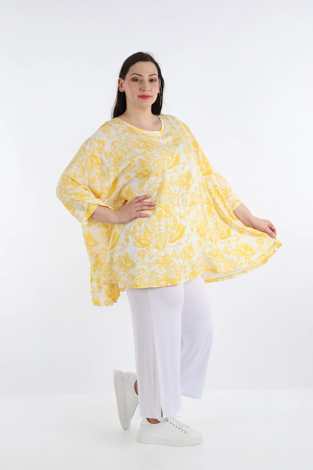 A-Form Shirt von AKH Fashion aus Viskose, ausgefallene, zeitlose Lagenlook Mode