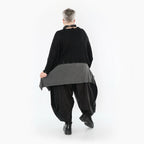 AKH Premium Jacke in kastiger Form, aus Baumwolle, P1002.2540, Schwarz, Ausgefallen