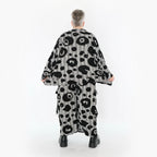  AKH Premium Jacke in kastiger Form, aus Viskose, P1013.7104, Schwarz/Weiß, Streifen