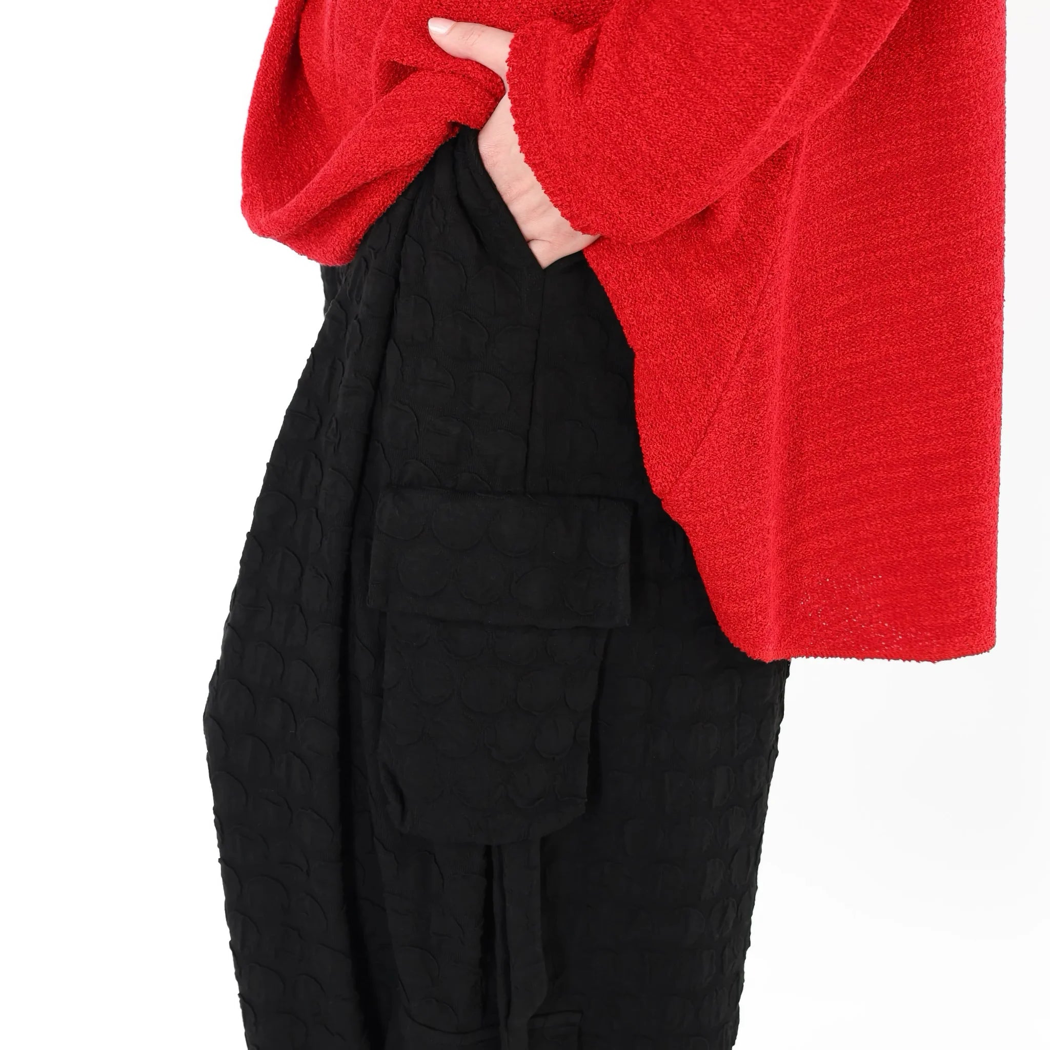  Ballonhose von AKH Premium aus Viskose, P1020.7125, Schwarz, Punkte, Ausgefallen, Zeitlos