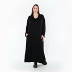  Ballonkleid von AKH Premium aus Viskose, P1020.7156, Schwarz, Punkte, Ausgefallen, Zeitlos
