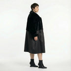  Ballonmantel von AKH Premium aus Polyester, P1029.7177, Schwarz, Raute, Ausgefallen