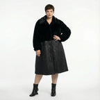  Ballonmantel von AKH Premium aus Polyester, P1029.7177, Schwarz, Raute, Ausgefallen
