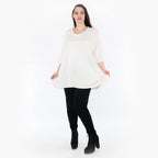  Geraffte Leggings von AKH Fashion aus Viskose, 1233.06580, Schwarz, Schick, Modern, Bequem
