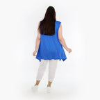  A-Form Top von AKH Fashion aus Viskose, 1233.03071, Blau, Schick, Modern, Bequem
