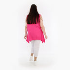  A-Form Top von AKH Fashion aus Viskose, 1233.03071, Fuchsia, Schick, Modern, Bequem