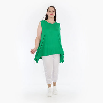  A-Form Top von AKH Fashion aus Viskose, 1233.03071, Grün, Unifarben, Ausgefallen, Modern